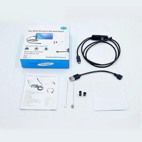7mm HD Telefon-Endoskop mit flexiblem Kabel, leichtes multifunktionales wasserdichtes USB-Endoskop 1m/3.
