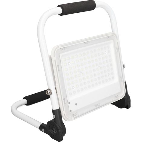 100 W, 9000 lm, 120° faltbarer, tragbarer und wiederaufladbarer LED-Flutlichtstrahler, IP65, Arbeitsleuchte für Baustellen, AC 100–240 V, EU-Stecker (1/5)