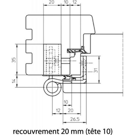 Jeu de 3 paumelles réglables menuiserie bois BAKA Protect 4030 3D FD finition zingué - SIMONSWERK