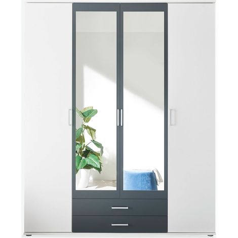 Hanu  Legno laminato - Bianco / grigio scuro (1/5)