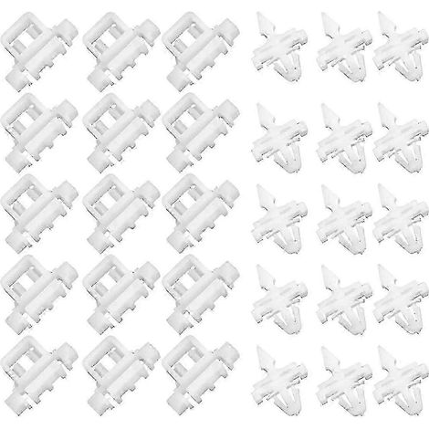 30 clips de finition pour moulures de porte, compatibles avec W124, S124, W201, A124 et C124 (1993-1990). (1/4)