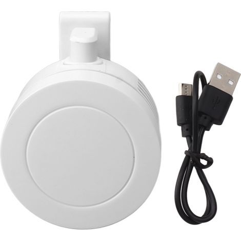 Mini clip-on fan, powerful airflow, USB rechargeable, low noise, multi-purpose, 900mAh battery, portable cooling for summer (1/5)