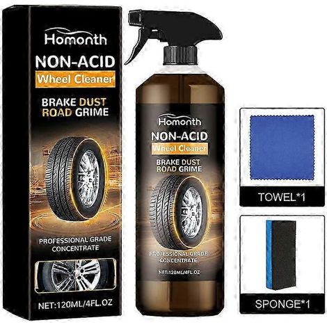 Spray pour jantes 120 ml - Décapant pour peinture de jantes, dépoussiérant automobile, nettoyant pour jantes (1/5)