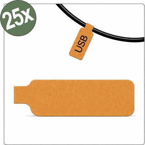 Quadrios 26CA795 26CA795 Etichetta per cavi 20 x 40 mm Colore campo di marcatura: Arancione Numero di etichette: 25