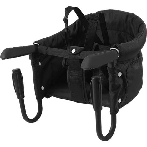Chaise haute pour chien et chat à fixer sur table, siège d'appoint pour animaux (noir) (1/5)