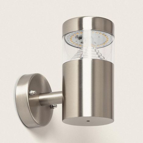 LED-Wandleuchte Außen 6W Edelstahl Inti 3000K Warmweiß
