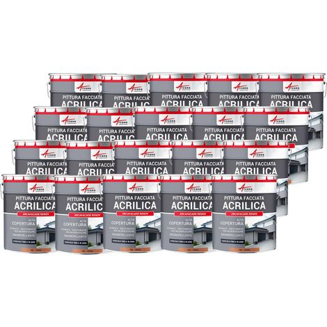 Pittura acrilica per esterni: per facciate esterne e stucco - ARCAFAÇADE RENOV - 20 x 10 L Ocra - RAL 050 60 40 - ARCANE INDUSTRIES