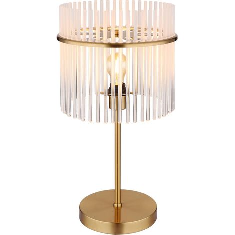 Globo - lampe de table - GORLEY - or - verre - Ø 30cm - E27 - (1/5)