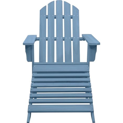Maison Exclusive - Adirondack-Gartenstuhl mit Fußteil Massivholz