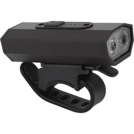 Phare de vélo LED double tête à 6 niveaux d'éclairage, rechargeable par USB, en alliage d'aluminium, pour le cyclisme en extérieur (1/5)