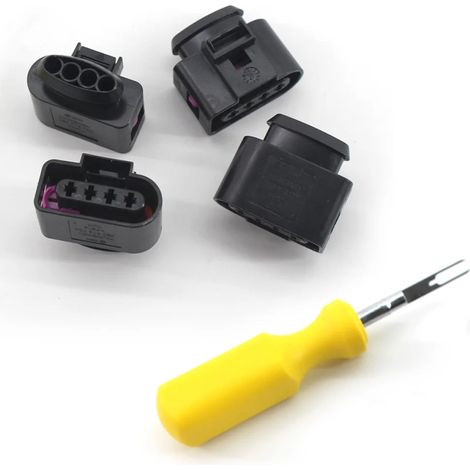 4-teiliger Reparatursatz für Zündspulenstecker mit Kabelbaum und Werkzeug für Audi VW 4B0973724