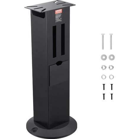 VEVOR Supporto per Smerigliatrice da Banco con Piastra di Montaggio da 28 x 17 cm Piedistallo per Smerigliatrice e Morsa per Impieghi Gravosi, Scomparti per Riporre Mole e Base in Ghisa (1/5)