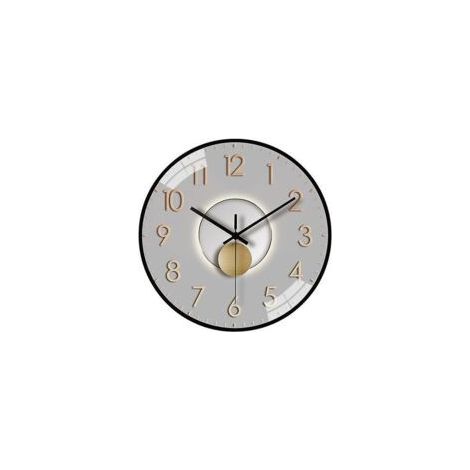 Moderne 20 cm Wanduhr, geräuschlos, batteriebetrieben, zur Wandmontage, für Wohnzimmer, Schlafzimmer, Küche, Büro oder Klassenzimmer