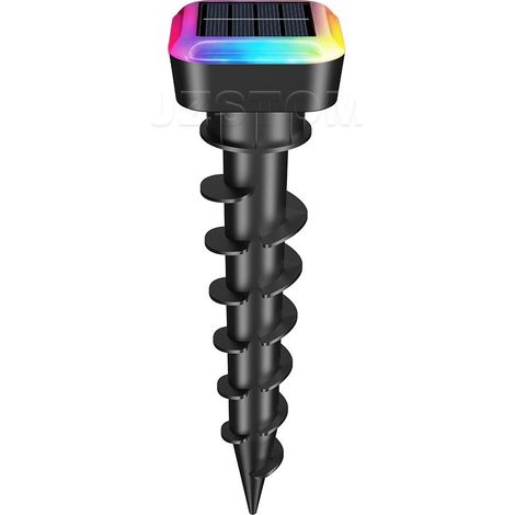 Répulsif à serpents solaire (lot de 8) pour une utilisation en extérieur, répulsif à serpents ultrasonique, répulsif à serpents solaire - Spiral 3 (1/5)