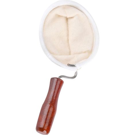 Filtres à Café en Tissu Réutilisable Ecologiste pour Percolator, Percolateur en Tissu Flanelle Lavable avec Manche en Bois Café Maker Accessoires(grand) (1/5)