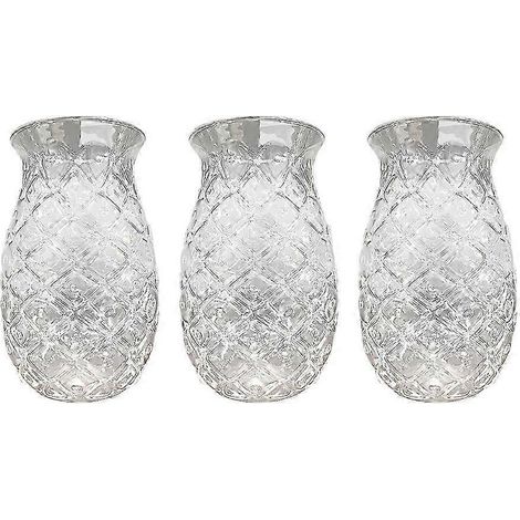 3 verres à cocktail ananas avec verres à jus en relief, compatibles avec les cocktails et les boissons (1/5)