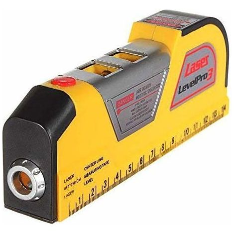 Niveau laser - AIMOONSA - 2.5M - Alignement horizontal et vertical - Bulles de niveau intégrées - Plastique ABS
