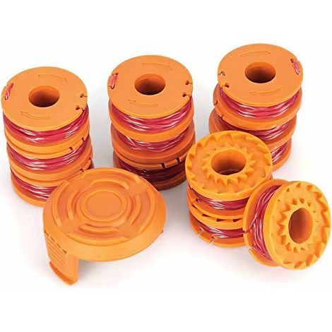 Replacement Spool Line for Worx Trimmer, Pack of 13 (Pack of 12 Trimmer Lines, 1 Trimmer Cap) (1/5)