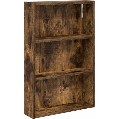 Armadio da bagno a muro Quercia Affumicata 40 x 10 x 60,5 cm vidaXL