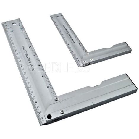 Paire D'équerres En Aluminium Kit 2 Pièces Avec Bulle Et Angle à 45° (1/3)