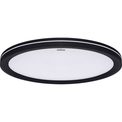 Plafonnier LED rond noir AMADEUS Struhm CCT 18W 980 lm IP20 (1/4)