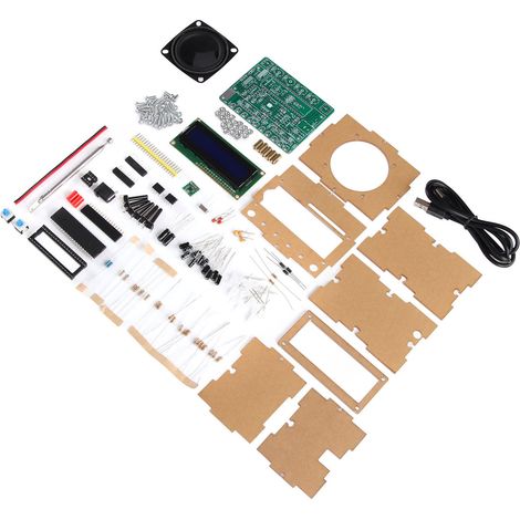 Radio FM DIY 87 à 108 MHz, récepteur radio numérique avec écran LCD et voyant LED clignotant, pièces détachées pour projets éducatifs (1/5)