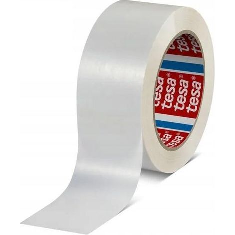 PET recyclé CST 60418 transparent 132mx50mm avec caoutchouc thermofusible (Par 6)