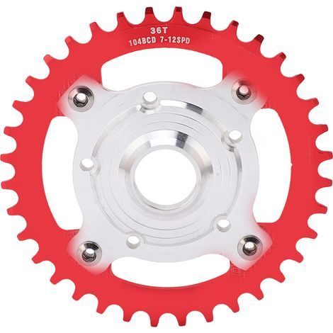Kit de conversion 104BCD 36T pour vélo électrique Tongsheng, plateau en alliage d'aluminium avec adaptateur spider pour moteur central. (1/5)