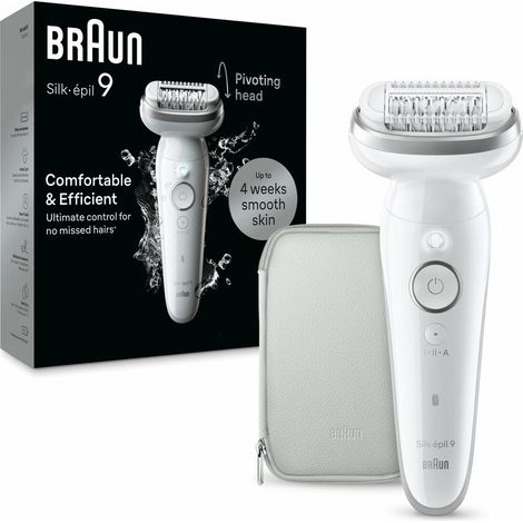 Braun Silk-épil 9 9-011 Epilierer weiß/silber