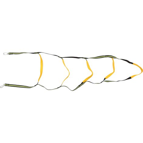Échelle de corde d'embarquement portable et universelle à 5 marches avec boucle d'escalade pour bateau pneumatique et kayak (verte) (1/5)