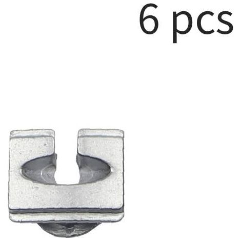 6 pezzi di manicotto ad occhiello per filo per decespugliatore, occhiello per filo per decespugliatore, manicotto di ricambio, accessorio per decespugliatore, testina per decespugliatore (1/5)