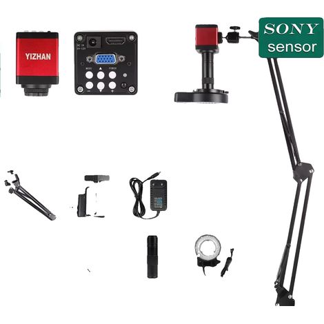 Microscopio digitale, ingrandimento 500X, alta definizione, 13MP HDMI VGA IMX323 (1/2)