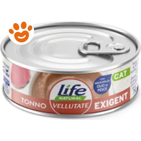 Life Cat Le Vellutate Adult Exigent Tonno - Lattina 70 Gr -