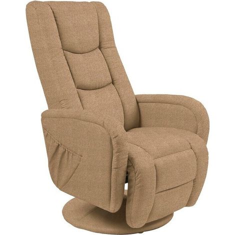 Sillón reclinable Houston 1085, Beige, 85x68x85cm, Tapiz