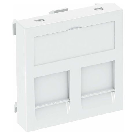 OBO-BETTERMANN SISTEMI MECCANISMI - CORNICE PER MODULO CONNESSIONE TIPO-C 45 X 45 MM PC BIANCO