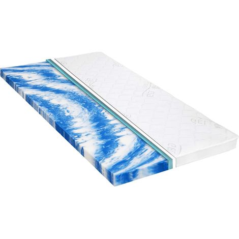 vidaXL Sobrecolchón 160x200 cm espuma de gel 7 cm (1/5)