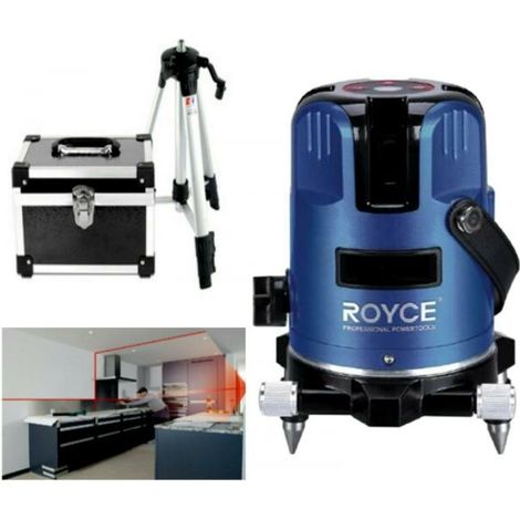 LIVELLA LASER TRACCIATORE AUTOLIVELLANTE 360º ROTAZIONE BOLLA DIGITALE MAGNETICA (1/3)