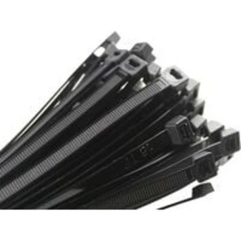 Kabelbinder 200 x 2,5 mm, Kabelbinder, Rilsan Nylon-Kabelbinder, 200 mm Kabelbinder, Schwarz, Packung mit 1000 Stück. (1/5)