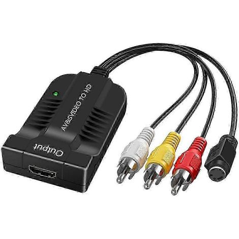 Adaptateur S-Vidéo vers HDMI avec sortie HDMI (1/5)