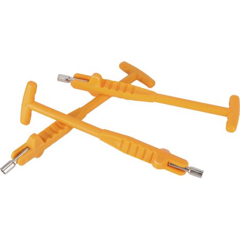 3 pièces démonte-obus de valve 7 mm/0,3 po extracteur de tige pour réparation de pneus universel orange (1/5)
