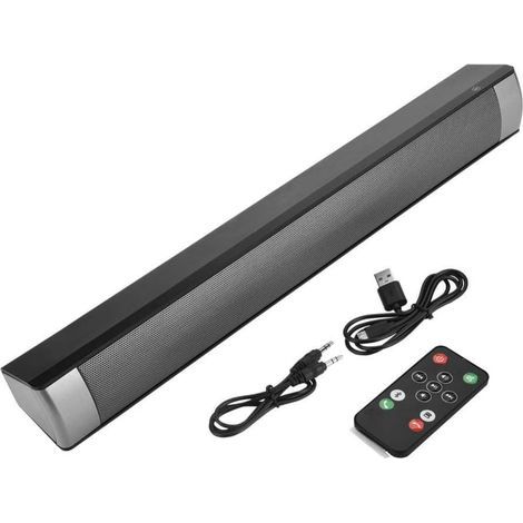Schwarze Soundbar – mit kabellosem Subwoofer – Bluetooth-TV-Lautsprecher – Heimkino-Audiosystem (1/5)