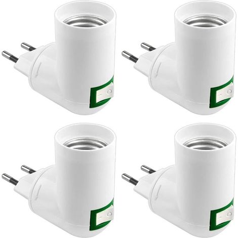 Douille E27 avec interrupteur sans fil, adaptateur de lampe LED, AC 230V, culot pour plafonnier de cuisine, applique murale mini, projecteur E27 (1/5)