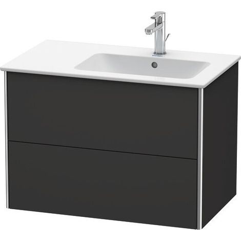 DURAVIT XS417708080 Meuble sous-plan XSquare, 2 tiroirs, pour ME