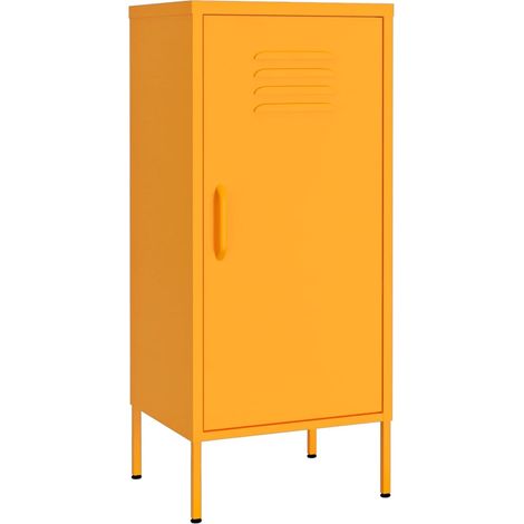 Storage Cabinet Mustard Yellow 42.5x35x101.5 cm Steel vidaXL
