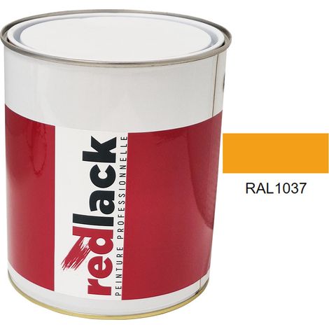 Kanne 3L Lack Mehrzweckfarbe – RAL 1037 – Sonnengelb – Seidenmatt – für verschiedene Oberflächen – Redlack