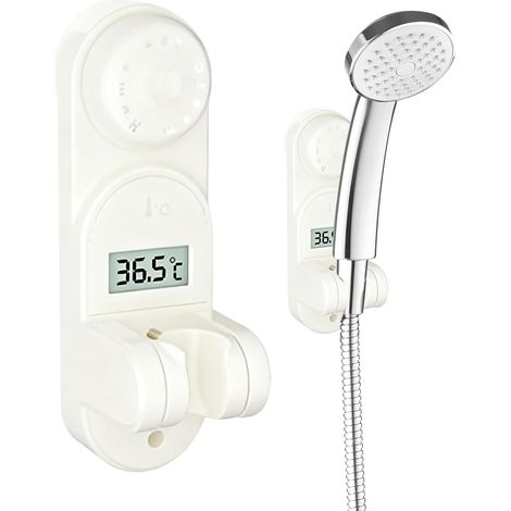 Support Murale Pour Pommeau De Douche Ventouse Ajustable Fixation Pour Douchette Manuelle pour Salle de Bain Maison Camping-Car Appartement Hôtel et (1/5)