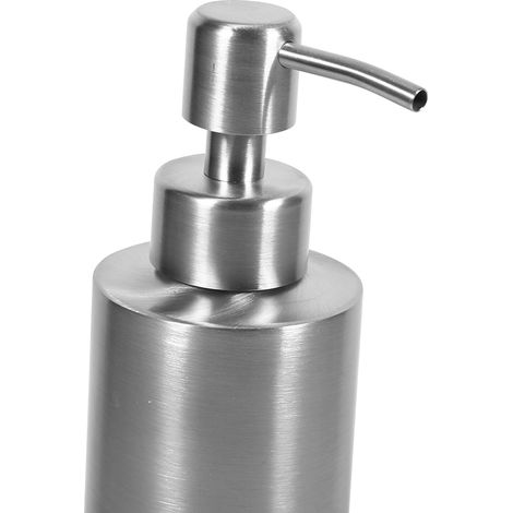 Distributeur de Savon Inox 350ml pour Cuisine et Salle de Bain, Récipient Shampoing Élégant (1/5)