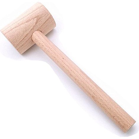 marteau en bois massif pour l'archéologie, marteau en bois pour frapper un gâteau planétaire, marteau en bois de hêtre, petit marteau pour ouvrir un marteau à vin, marteau pointu pour frapper, petit m (1/5)