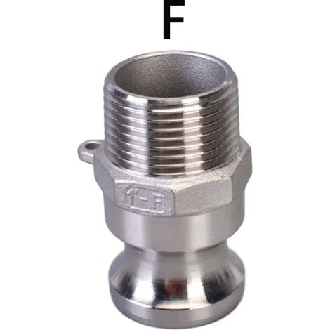 (Inox type F-316) Raccord à came mâle/femelle BSP 1" 2"-4" à déconnexion rapide pour pompe à tuyau et brassage amateur (1/5)