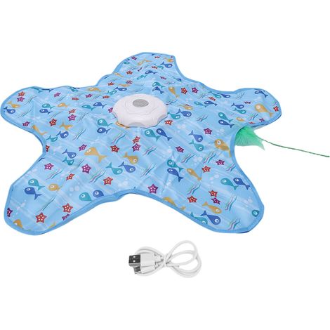 Jouet Interactif Chat - Modèle Plume Cachée - Jeu Cache-Cache Électronique avec Tapis 62cm et Baguette, 3 Vitesses, Rechargeable USB (1/5)